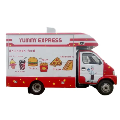 Camion mobili di fast food per la vendita di colazione/snack/gelato per strada